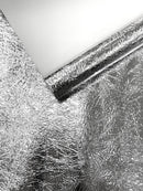 Crush Chrome Mirror Shiny Vinyl Fabric| New Creations Fabric & Foam Inc. - New Creations Fabric & Foam Inc