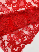 Damask Embroidered Lace Fabric 54” Wide| New Creations Fabric & Foam Inc. - New Creations Fabric & Foam Inc