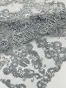 Damask Embroidered Lace Fabric 54” Wide| New Creations Fabric & Foam Inc. - New Creations Fabric & Foam Inc