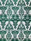 Damask Embroidered Lace Fabric 54” Wide| New Creations Fabric & Foam Inc. - New Creations Fabric & Foam Inc