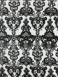 Damask Embroidered Lace Fabric 54” Wide| New Creations Fabric & Foam Inc. - New Creations Fabric & Foam Inc