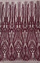 Damask Sequin Fabric 54” wide| New Creations Fabric & Foam Inc. - New Creations Fabric & Foam Inc