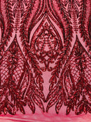 Damask Sequin Fabric 54” wide| New Creations Fabric & Foam Inc. - New Creations Fabric & Foam Inc