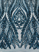 Damask Sequin Fabric 54” wide| New Creations Fabric & Foam Inc. - New Creations Fabric & Foam Inc