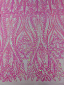 Damask Sequin Fabric 54” wide| New Creations Fabric & Foam Inc. - New Creations Fabric & Foam Inc