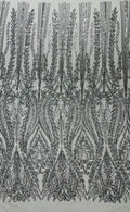 Damask Sequin Fabric 54” wide| New Creations Fabric & Foam Inc. - New Creations Fabric & Foam Inc