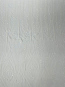 Damask Sequin Fabric 54” wide| New Creations Fabric & Foam Inc. - New Creations Fabric & Foam Inc