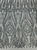 Damask Sequin Fabric 54” wide| New Creations Fabric & Foam Inc. - New Creations Fabric & Foam Inc
