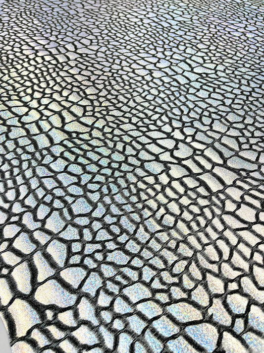 Dragon Skin Foil Stretch Velvet 58" Wide| New Creation Fabric & Foam Inc. - New Creations Fabric & Foam Inc