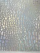 Dragon Skin Foil Stretch Velvet 58" Wide| New Creation Fabric & Foam Inc. - New Creations Fabric & Foam Inc