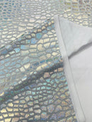 Dragon Skin Foil Stretch Velvet 58" Wide| New Creation Fabric & Foam Inc. - New Creations Fabric & Foam Inc