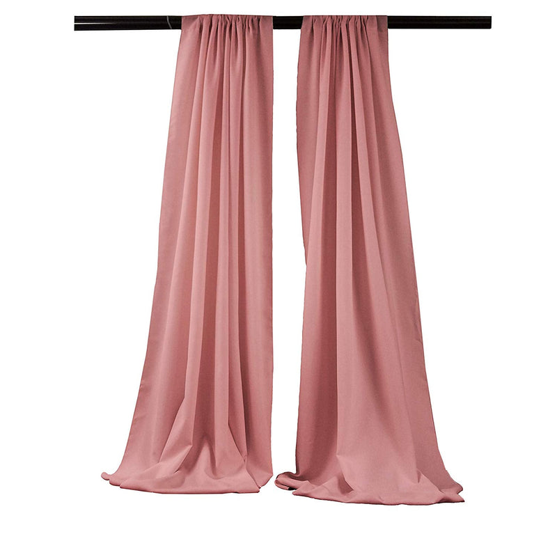 Backdrop Drape Curtain 5 Feet Wide x 8 Feet High, Polyester Poplin SEAMLESS 1 SETS.