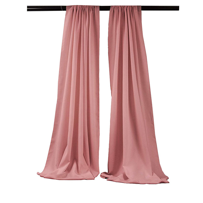 Backdrop Drape Curtain 5 Feet Wide x 6 Feet High, Polyester Poplin SEAMLESS 1 SETS.