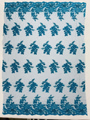 Eva Luxury Beaded Floral Lace 54” Wide| New Creations Fabric & Foam Inc. - New Creations Fabric & Foam Inc