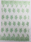 Eva Luxury Beaded Floral Lace 54” Wide| New Creations Fabric & Foam Inc. - New Creations Fabric & Foam Inc