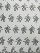 Eva Luxury Beaded Floral Lace 54” Wide| New Creations Fabric & Foam Inc. - New Creations Fabric & Foam Inc