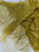 Fashion Glitter Design On A Mesh Lace Fabric| New Creations Fabric & Foam Inc. - New Creations Fabric & Foam Inc