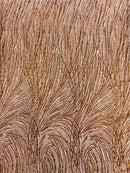 Fashion Glitter Design On A Mesh Lace Fabric| New Creations Fabric & Foam Inc. - New Creations Fabric & Foam Inc