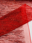 Fashion Glitter Design On A Mesh Lace Fabric| New Creations Fabric & Foam Inc. - New Creations Fabric & Foam Inc