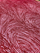 Fashion Glitter Design On A Mesh Lace Fabric| New Creations Fabric & Foam Inc. - New Creations Fabric & Foam Inc