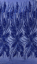 Feather damask shiny sequin design 54” Wide| New Creations Fabric & Foam Inc. - New Creations Fabric & Foam Inc