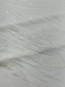 Feather damask shiny sequin design 54” Wide| New Creations Fabric & Foam Inc. - New Creations Fabric & Foam Inc
