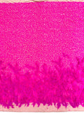 Feather Sequin Velvet Fabric 54" Wide| New Creations Fabric & Foam Inc. - New Creations Fabric & Foam Inc