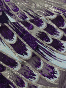 Feather Wing Sequin Fabric 54” Wide| New Creations Fabric & Foam Inc. - New Creations Fabric & Foam Inc