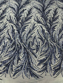 Feather Wing Shiny Sequin Fabric 54” Wide| New Creations Fabric & Foam Inc. - New Creations Fabric & Foam Inc