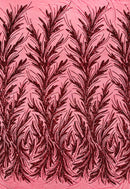 Feather Wing Shiny Sequin Fabric 54” Wide| New Creations Fabric & Foam Inc. - New Creations Fabric & Foam Inc