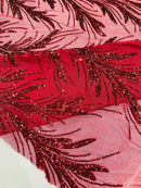 Feather Wing Shiny Sequin Fabric 54” Wide| New Creations Fabric & Foam Inc. - New Creations Fabric & Foam Inc