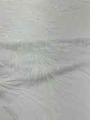 Feather Wing Shiny Sequin Fabric 54” Wide| New Creations Fabric & Foam Inc. - New Creations Fabric & Foam Inc