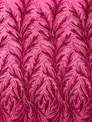 Feather Wing Shiny Sequin Fabric 54” Wide| New Creations Fabric & Foam Inc. - New Creations Fabric & Foam Inc