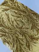 Feather Wing Shiny Sequin Fabric 54” Wide| New Creations Fabric & Foam Inc. - New Creations Fabric & Foam Inc