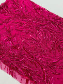 Feather Wing Shiny Sequin Fabric 54” Wide| New Creations Fabric & Foam Inc. - New Creations Fabric & Foam Inc
