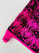 Flocking Flame Power Mesh Fabric 58" Wide| New Creations Fabric & Foam Inc. - New Creations Fabric & Foam Inc