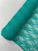 FLORAL NYLON STRETCH LACE (by the yard) - New Creations Fabric & Foam Inc