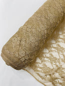 FLORAL NYLON STRETCH LACE (by the yard) - New Creations Fabric & Foam Inc