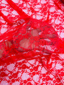 FLORAL NYLON STRETCH LACE (by the yard) - New Creations Fabric & Foam Inc