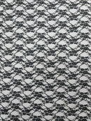 FLORAL NYLON STRETCH LACE (by the yard) - New Creations Fabric & Foam Inc