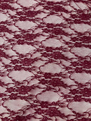 FLORAL NYLON STRETCH LACE (by the yard) - New Creations Fabric & Foam Inc