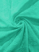 FLORAL NYLON STRETCH LACE (by the yard) - New Creations Fabric & Foam Inc