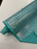 FOGGY SHATTERED GLASS FOIL SPANDEX FABRIC (by the yard) - New Creations Fabric & Foam Inc