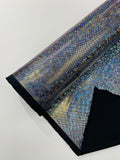 FOGGY SHATTERED GLASS FOIL SPANDEX FABRIC (by the yard) - New Creations Fabric & Foam Inc
