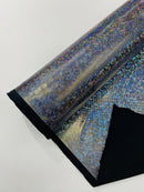 FOGGY SHATTERED GLASS FOIL SPANDEX FABRIC (by the yard) - New Creations Fabric & Foam Inc