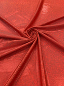 FOGGY SHATTERED GLASS FOIL SPANDEX FABRIC (by the yard) - New Creations Fabric & Foam Inc