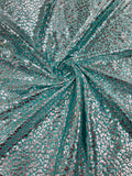 Foil leopard print on a stretch spandex fabric | New Creation Fabric & Foam - New Creations Fabric & Foam Inc
