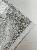 Foil leopard print on a stretch spandex fabric | New Creation Fabric & Foam - New Creations Fabric & Foam Inc