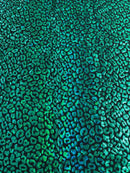 Foil leopard print on a stretch spandex fabric | New Creation Fabric & Foam - New Creations Fabric & Foam Inc