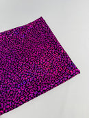Foil leopard print on a stretch spandex fabric | New Creation Fabric & Foam - New Creations Fabric & Foam Inc